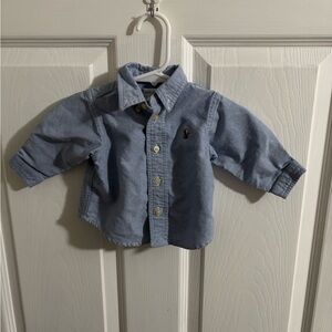 Ralph Lauren Light Blue Toddler Button-Down Oxford Shirt